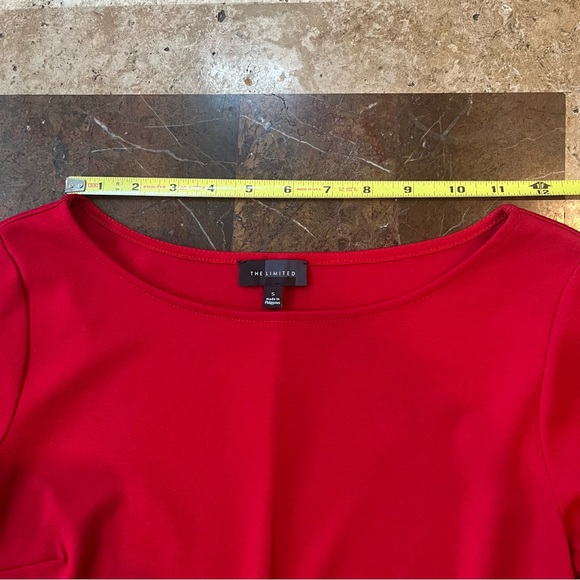 Women’s SZ S LIMITED LIPSTICK RED KNEE LENGTH A-LINE PULLOVER SKATER DRESS - Picture 6 of 17